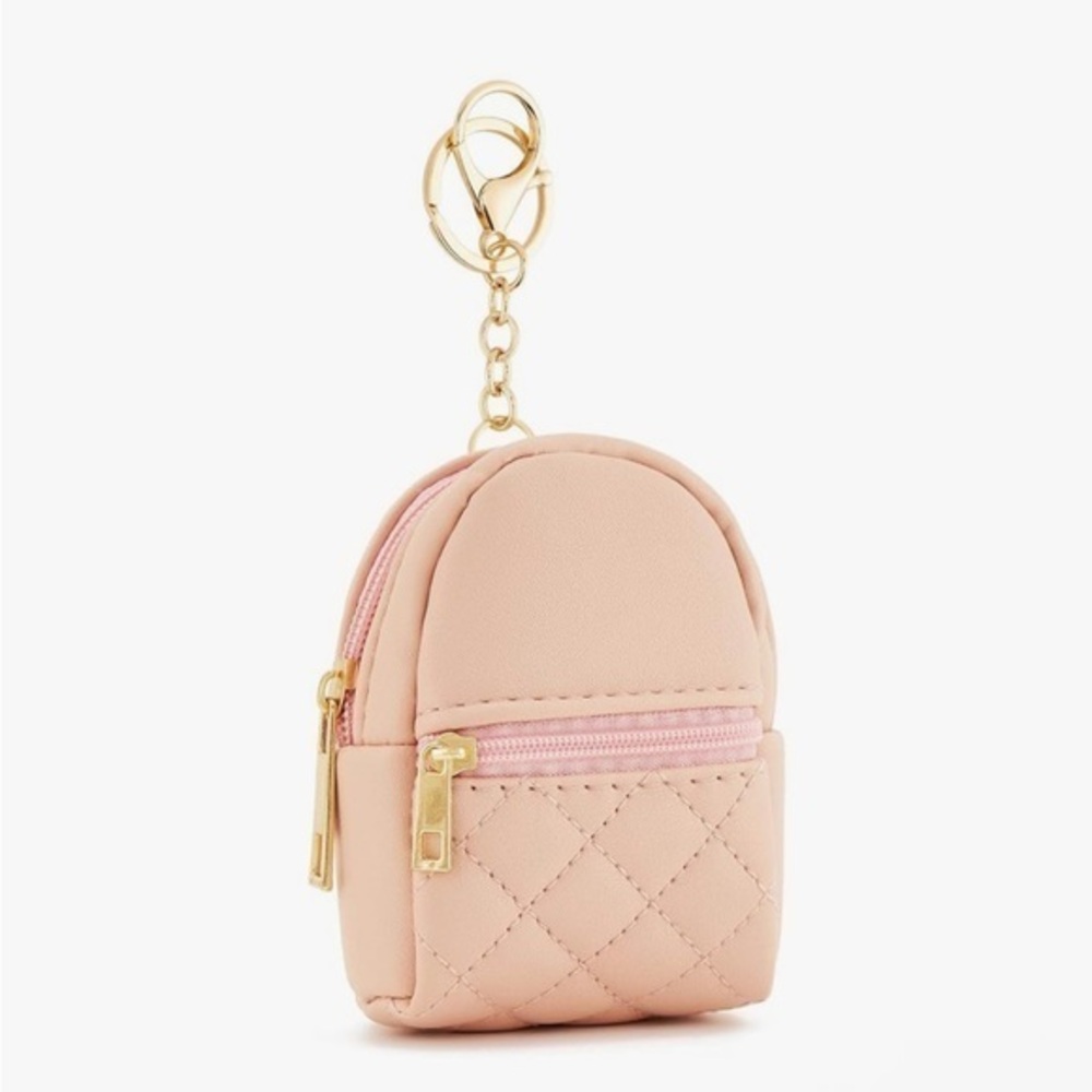 Mini Quilted Backpack Keychain NWT - image 1